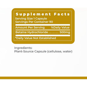 Premier Research Labs Premier HCL - for Optimal Digestive Function, Nutrient Absorption 90 Vegetarian Capsules