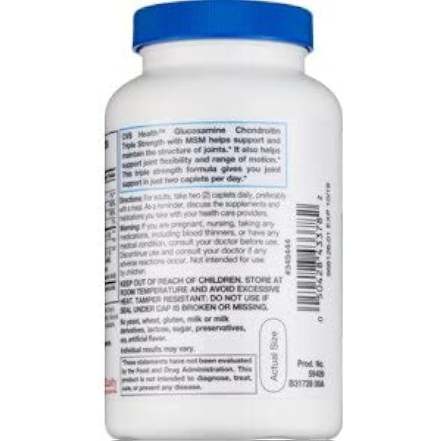 CVS Glucosamine Chondroitin with MSM Triple Strength 100 Tablets