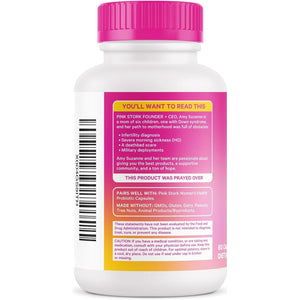 Pink Stork DIM Supplement for Women - Estrogen and Hormone Balance for Menopause & PMS - 200Mg - 60 Day Supply