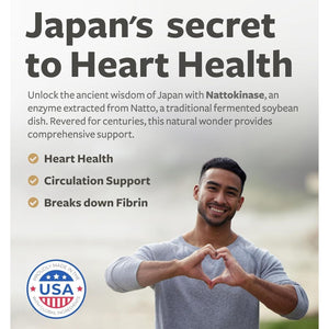 Healths Harmony - Powerful Nattokinase Supplement Made from Naturally Fermented Soybeans 2000 FU - 180 Vegan Natto Capsules