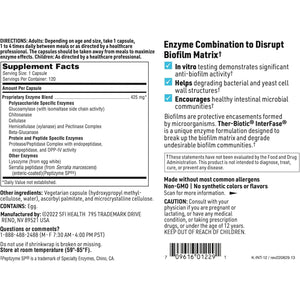 Klaire Labs Interfase - Digestive Enzyme Blend to Support GI Detox & Gut Flora Balance (120 Capsules)