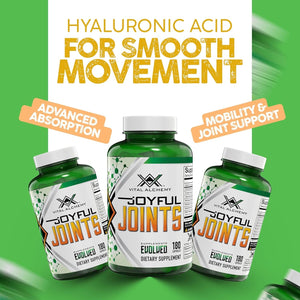 Vital Alchemy Joyful Joints Support Supplement for Women & Men 180 Cap, 60 Day Supply