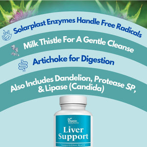 Liver Cleanse Detox and Repair - Milk Thistle Supplement for Natural Gallbladder Support, 30 Vegan Capsules