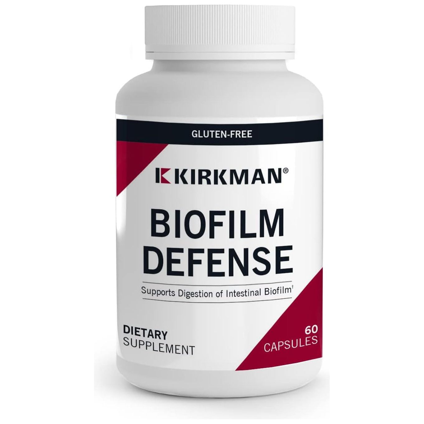 Kirkman - Biofilm Defense Disruptor and Buster - Enzymes for Digestion for Men and Women 60 Capsules