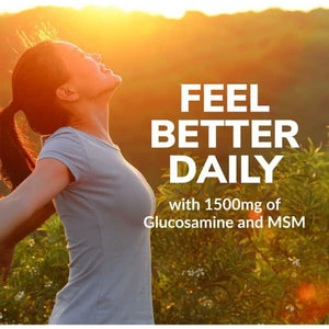 Vegan Liquid Glucosamine Supplement plus MSM | 1500Mg Glucosamine with MSM | Non Shellfish | GMO Free | Joint Support Supplement Derived from Vegetables | 32 Oz | Made in USA