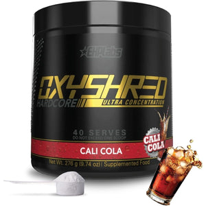 EHP Labs Oxyshred Hardcore Super Dosed Pre Workout Powder 275Mg of Caffeine 40 Servings - Suppviv