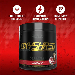 EHP Labs Oxyshred Hardcore Super Dosed Pre Workout Powder 275Mg of Caffeine 40 Servings - Suppviv