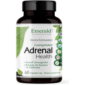 EMERALD LABS Adrenal Health - Stress Relief, Energy Support & Restorative Sleep 60 Capsules - Suppviv
