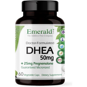 Emerald Labs DHEA 50Mg - Adrenal Support Supplement to Help Hormone Balance* - 60 Capsules - Suppviv