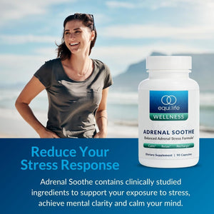 Equilife - Adrenal Soothe, Stress & Tension Relief and Mood Support Supplement, (90 Capsules) - Suppviv