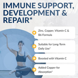 Equilife - Balanced Zinc, Immune Support Supplement, (60 Capsules) - Suppviv