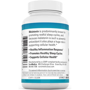 Euromedica Melatonin 10Mg - Supports Rest, Immune Function & Cellular Health 60 Tablets - Suppviv