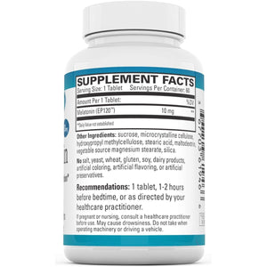 Euromedica Melatonin 10Mg - Supports Rest, Immune Function & Cellular Health 60 Tablets - Suppviv