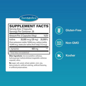 Euromedica Thyroid Care - Immune Health & Energy Support Formula 60 Ct 1 PACK - Suppviv