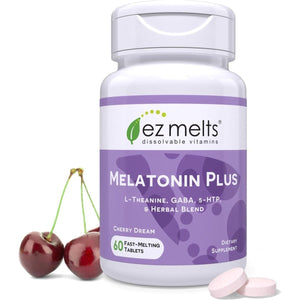 EZ Melts Dissolvable Melatonin Plus Sleep Support 60 - Day Supply - Suppviv