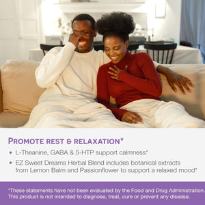 EZ Melts Dissolvable Melatonin Plus Sleep Support 60 - Day Supply - Suppviv