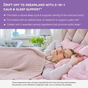 EZ Melts Dissolvable Melatonin Plus Sleep Support 60 - Day Supply - Suppviv