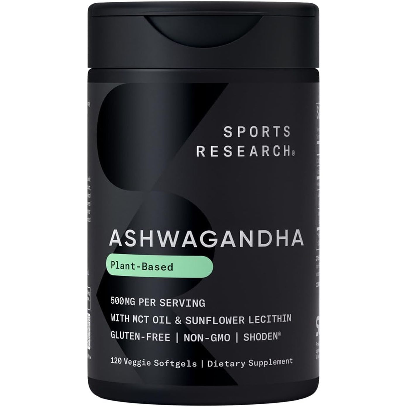 Sports Research® Ashwagandha Softgels with Coconut MCT Oil for Relaxation, Calm & Sleep Support - 120 Count