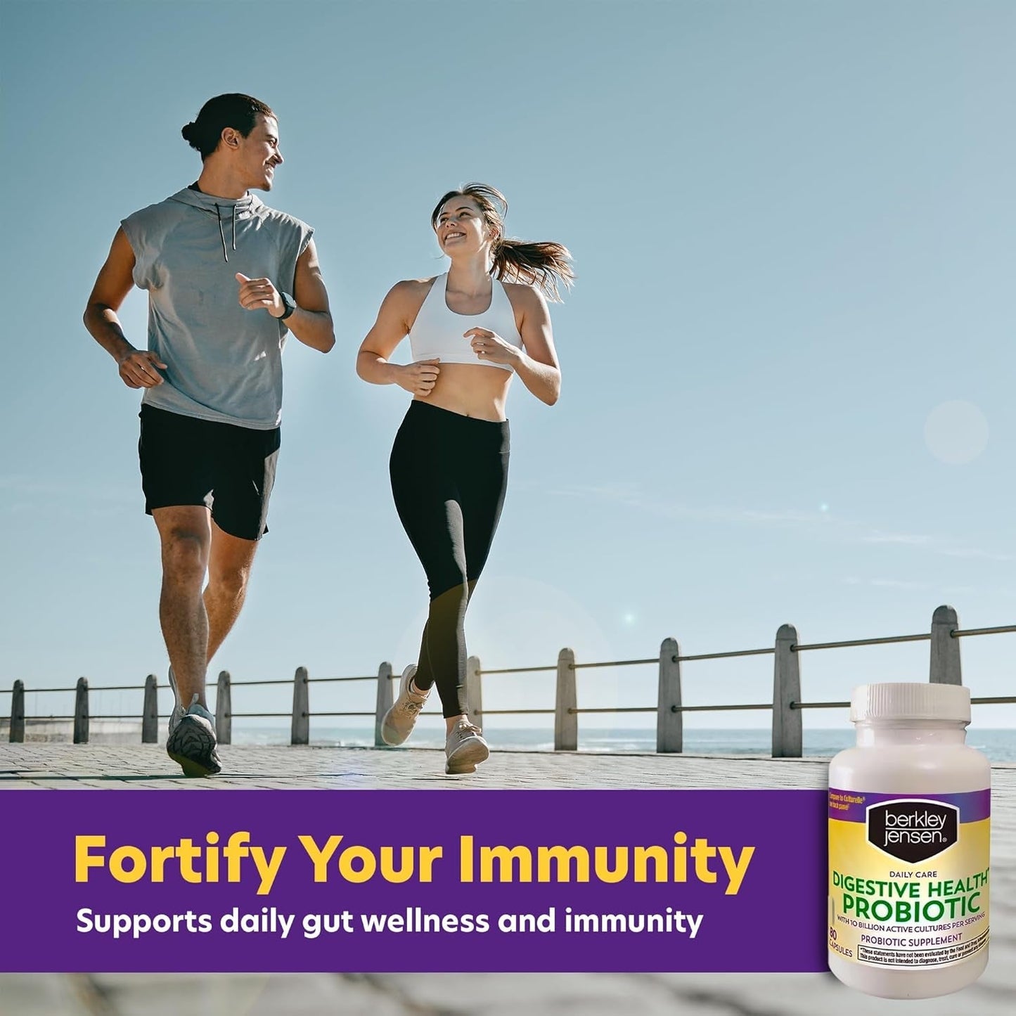 Berkley Jensen Daily Care Digestive Health Probiotics for Women & Men 80 Capsules