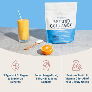 Live Conscious beyond Collagen Multi Collagen Powder for Women W/Types I, II, III, V & X 41 Servings