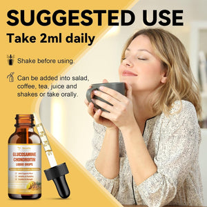 Glucosamine Chondroitin MSM Liquid Drops for Joint Health Vegan Supplements