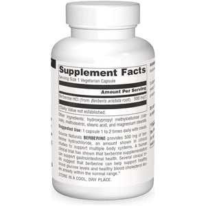 Source Naturals Berberine Vegetable Capsule, for Gastrointestinal Support* - 120 Vegetarian Capsules