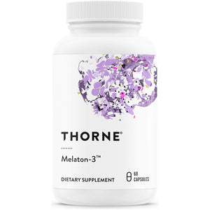 THORNE Melaton-3 3Mg Melatonin - Supports Circadian Rhythms Restful Sleep 60 Capsules