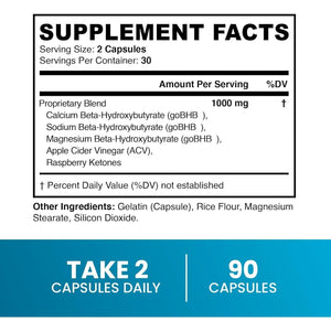 Keto Pills with Apple Cider Vinegar, the Mother & BHB | 1000Mg - 60 Capsules.