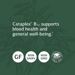 Standard Process Cataplex B12 - Supports Blood Health, Folic Acid Metabolism, and General Health with Oat Flour and More - 90 Tablets