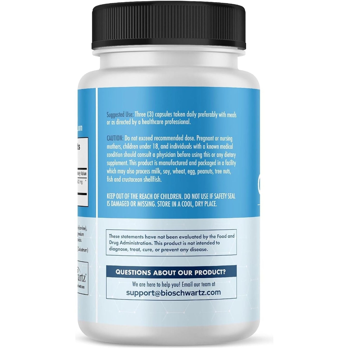 Colostrum Supplement Extra Strength 1500Mg from Bovine First Milking, Supports Gut Health and Immunity 90 Count