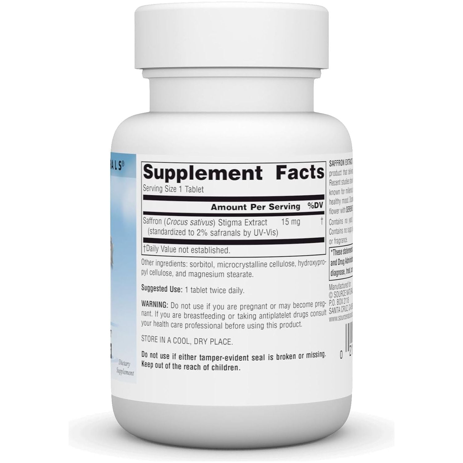 Source Naturals Serene Science Saffron Extract, for Mood Support* - 60 Tablets