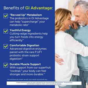 Gundry MD GI Advantage Gut Supplement with Probiotics, Digestive Enzymes - (30 Servings)