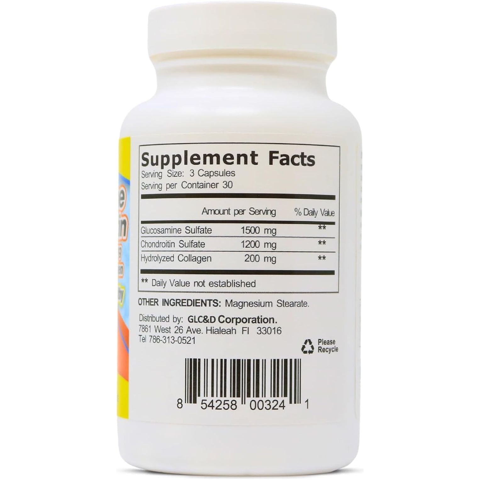 ARYMAR Glucosamine & Chondroitin with Collagen, Supports Joint Health (90 Capsules/Pack of 1)