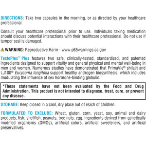 XYMOGEN Testoplex plus Testosterone Support for Men & Women (120 Capsules)