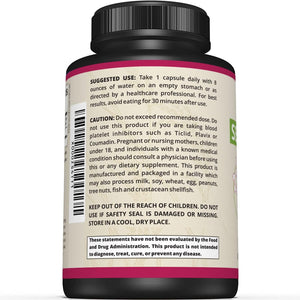 Premium Serrapeptase Enzyme Supplement – Helps Support Sinus Health – Powerful Serrapeptase Enzymes Formula – 40,000 SU- 90 Capsules