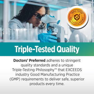 DOCTORS' PREFERRED Glucogold with 1500 Mg of Berberpure Berberine (90 Tablets)