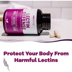 GOBIOTIX Lectin Defense - Lectin Blocker Supplement with MSM and Digestive Enzymes - 60 Capsules