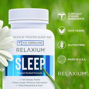 Relaxium Sleep Aid for Better Sleep 14-Day Supply (28 Vegan Capsules)