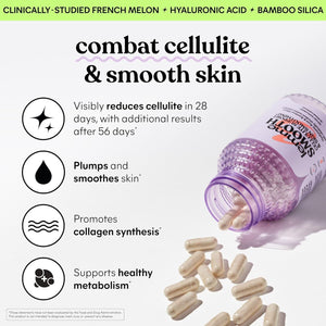 Lemme Smooth anti Cellulite Capsules for Women, Smooth Legs & Thighs (1 Month Supply 30 Ct)
