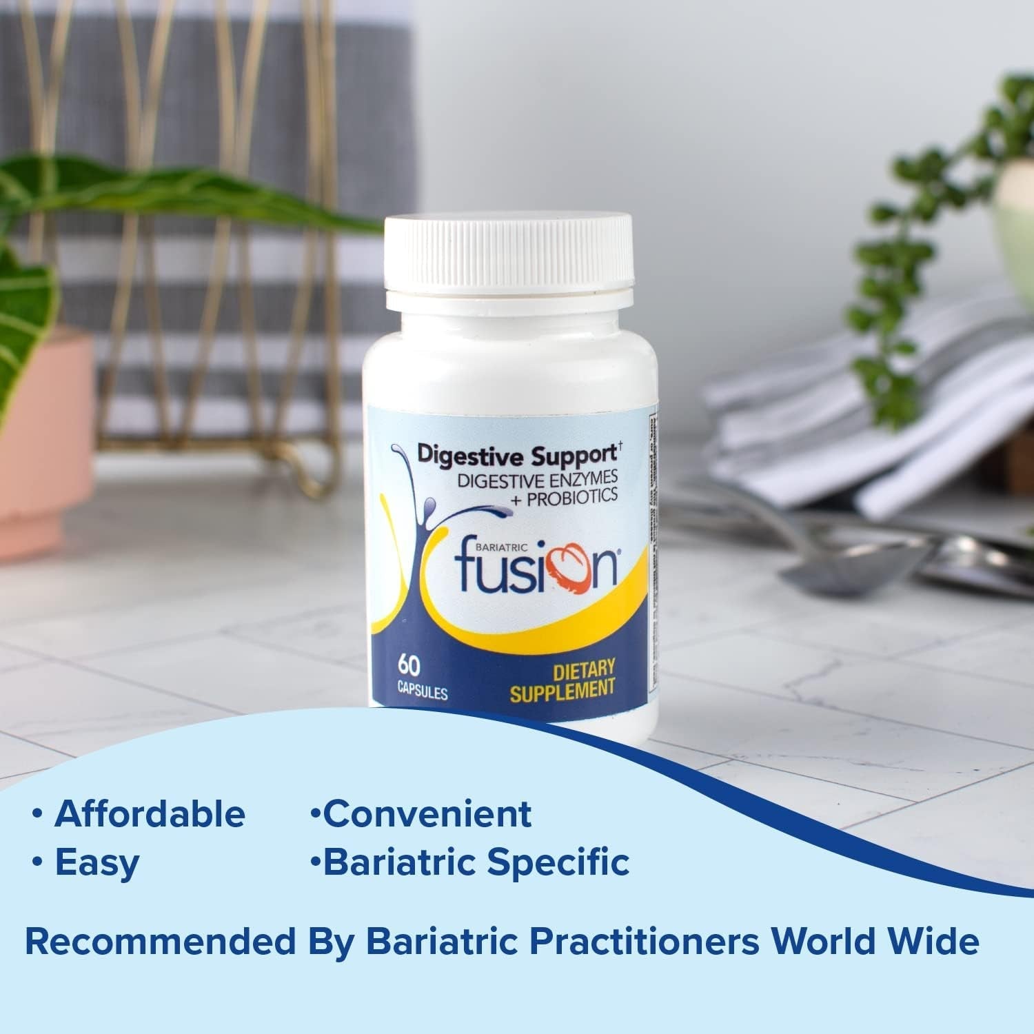 Bariatric Fusion Digestive Support | Probiotics for Digestive Health and Gut Health Support 60 Capsules