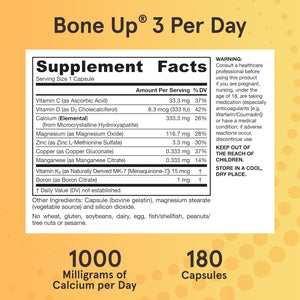 Jarrow Formulas Boneup Three per Day for Bone Support and Skeletal Nutrition 180 Capsules