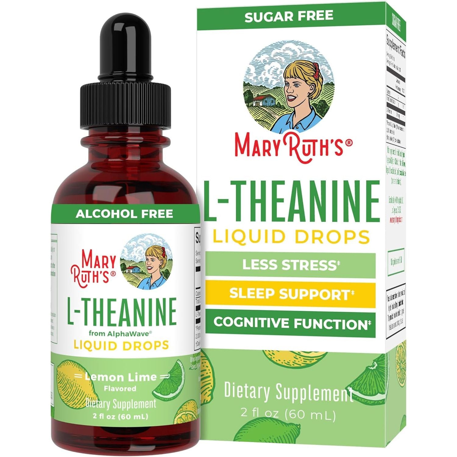 Maryruth'S L Theanine 200Mg Liquid Drops | Mood Support for Adults & Kids 30 Servings