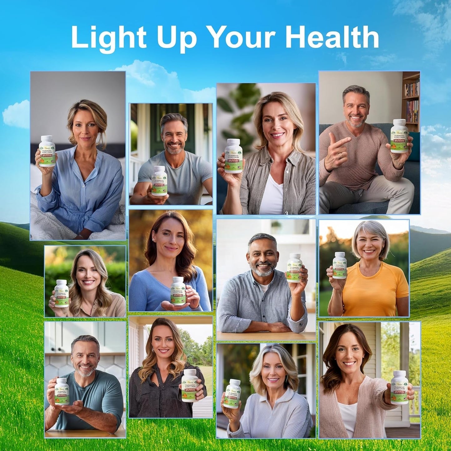 Asquared Nutrition Turmeric Curcumin 1300Mg with Bioperine Black Pepper Extract - 180 Capsules