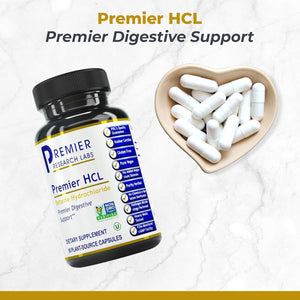 Premier Research Labs Premier HCL - for Optimal Digestive Function, Nutrient Absorption 90 Vegetarian Capsules