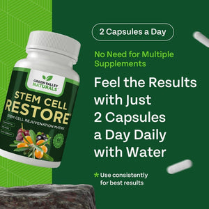 Stem Cell Restore - Supports Healthy Aging - Brain and Cognitive Support (60 Count).