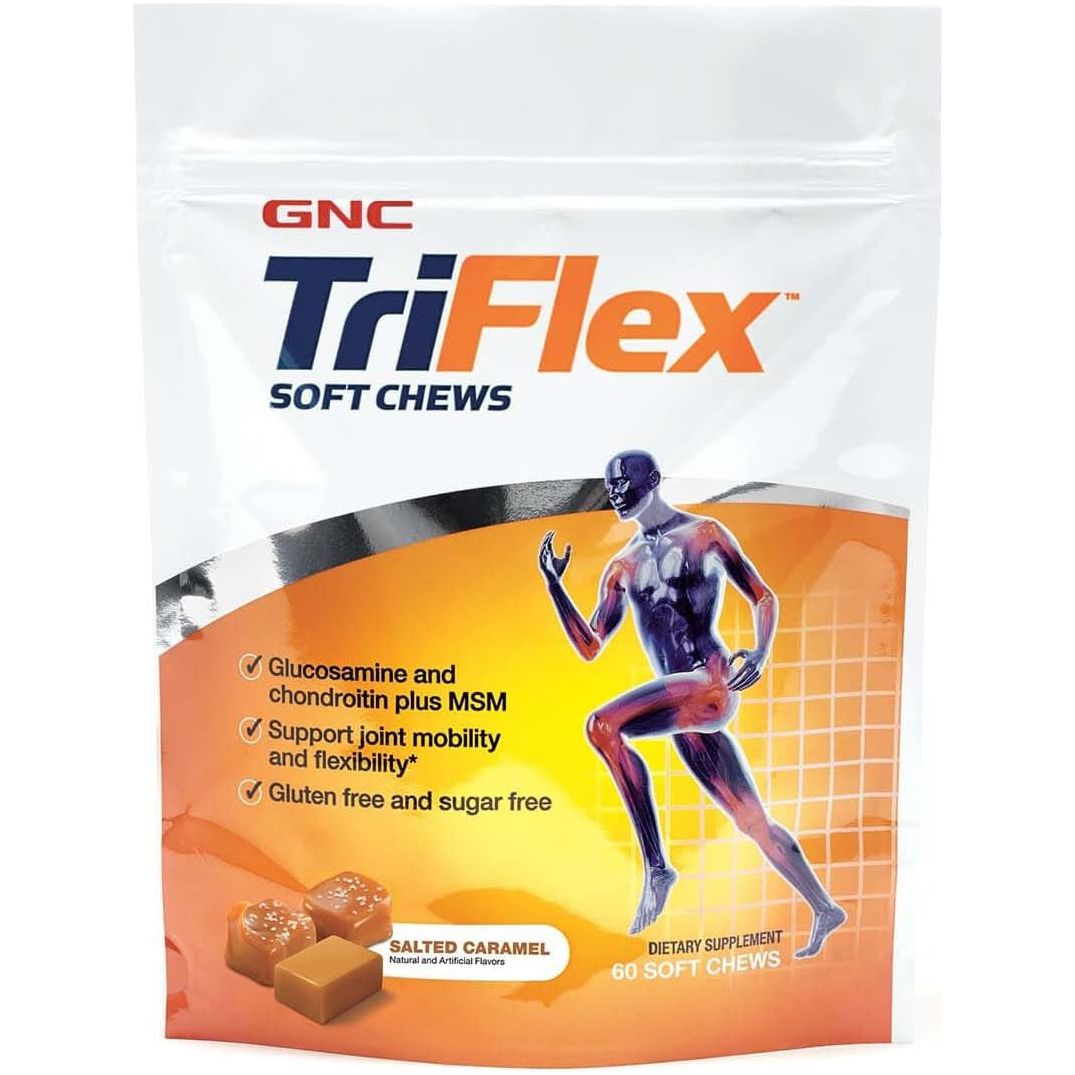 GNC Triflex Soft Chews, Salted Caramel, 60 Soft Chews, Supports Joint Health