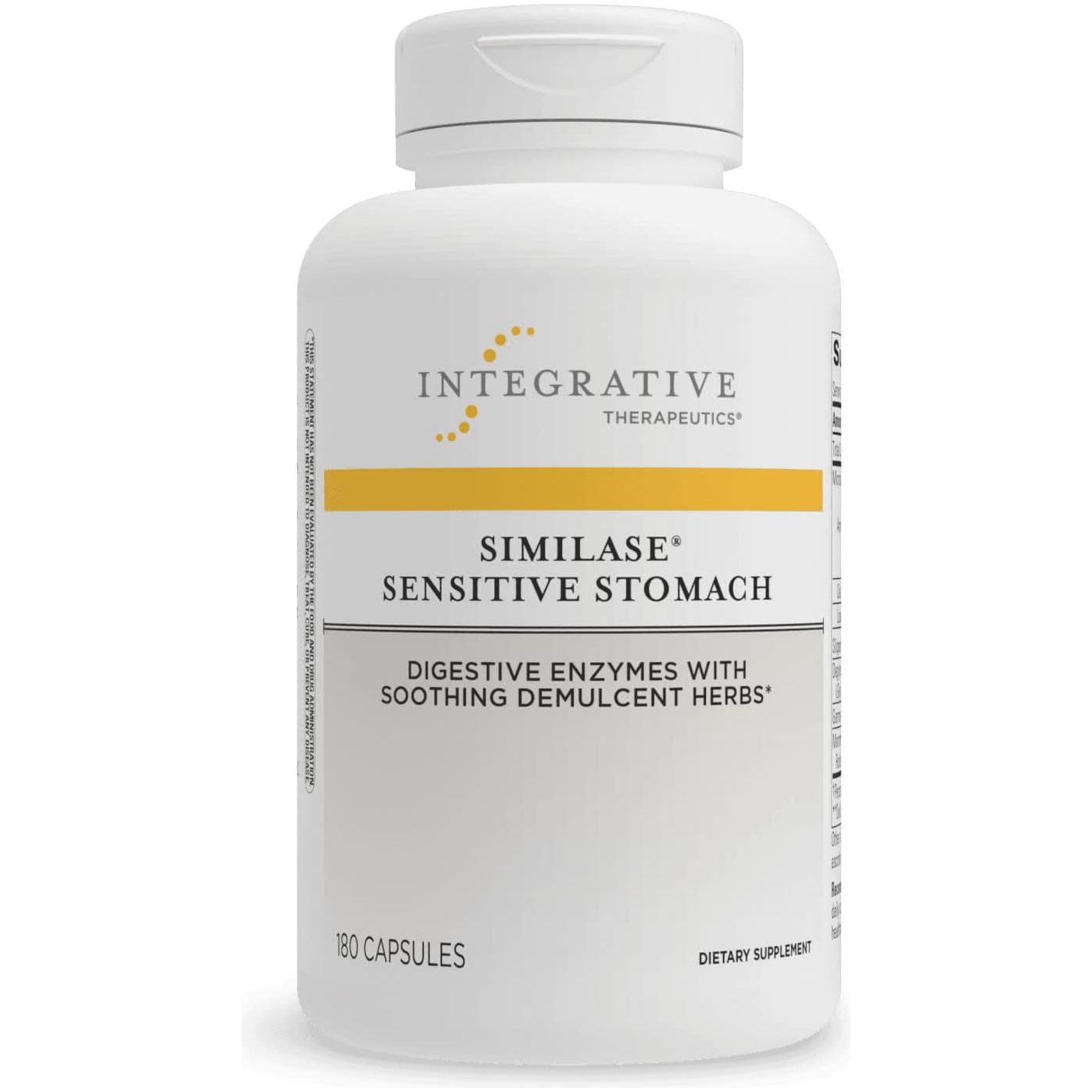 Integrative Therapeutics - Similase Sensitive Stomach - Digestive Enzymes with Soothing Herbs 180 Capsules