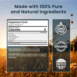 Liquid Chelated Minerals - Organic Humic Fulvic Mineral Blend 1 Month Supply, 32 Fl. Oz