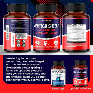 Vertigo Support Complex - Advanced 14-In-1 Formula for Spinning Dizziness Inner Ear Balance* - Made in the USA.