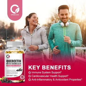 Quercetin with Bromelain 1000Mg 120 Capsules - Immune Support Supplement